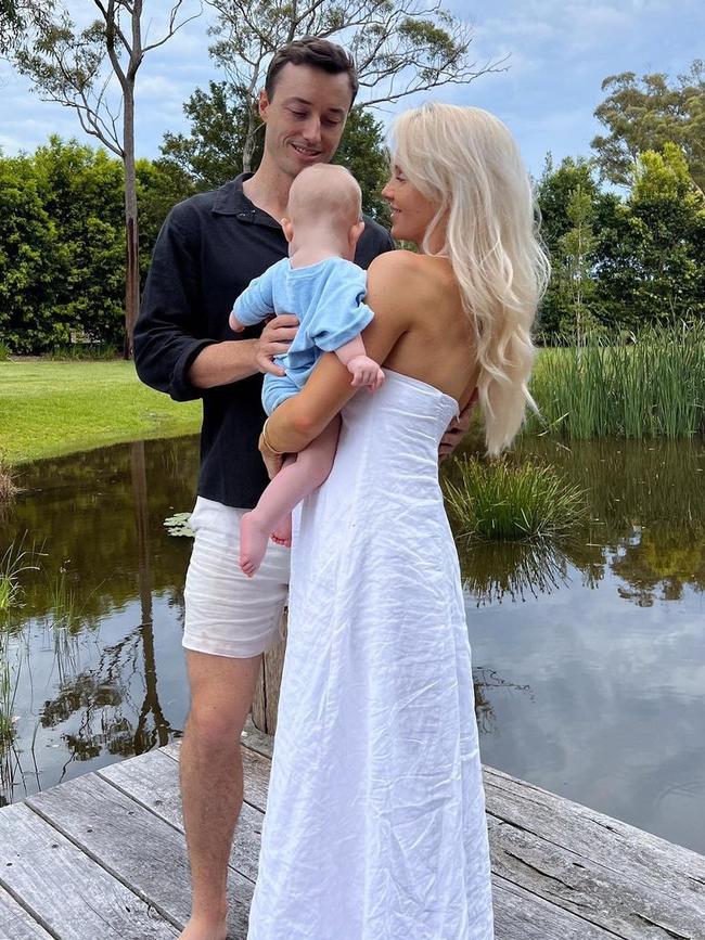 Sydney DJ Tigerlily, husband Scott Lawson, and their 9-month-old son, Lando. Photo: Instagram.
