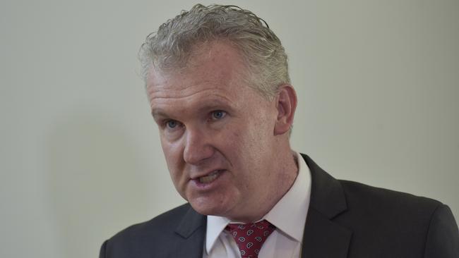 Tony Burke speaks to the media this morning. Photo: Getty Images