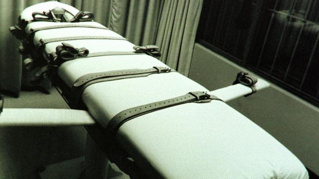 The gurney used to execute prisoners by lethal injection. Picture: Texas Department of Corrections / AFP