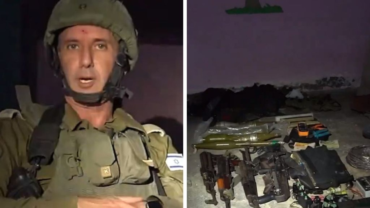 Screenshots from footage provided by the Israeli military.