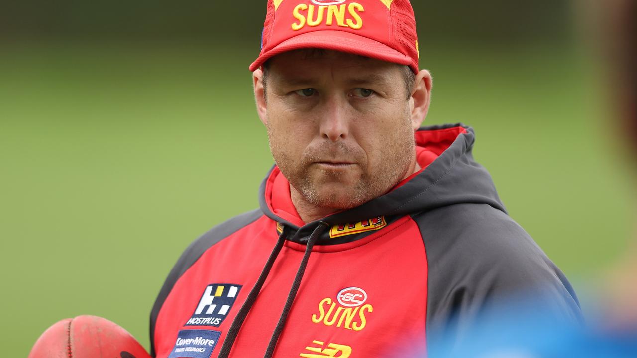 Stuart Dew is nearing his 100th game as coach of Gold Coast and seems to have the players on side. Will it be enough.