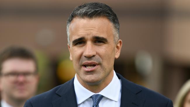 Premier Peter Malinauskas has disagreed with protesters over ongoing pay rise disputes. Picture: NCA NewsWire / Naomi Jellicoe