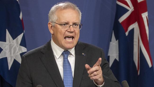 Scott Morrison will outline Australia’s net zero emissions ambition on the global stage this week when Joe Biden hosts a two-day summit. Picture: Getty Images