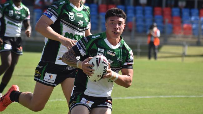 Meninga Cup semi-final action between the Ipswich Jets and Townsville Blackhawks. Saturday April 15, 2023.