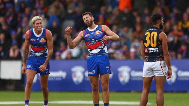 Bont and the Dogs had a day out. (Photo by Graham Denholm/AFL Photos via Getty Images )