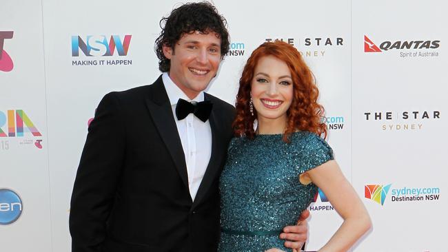 Gillespie and Watkins at the 2015 Aria Awards. Picture: Christian Gilles