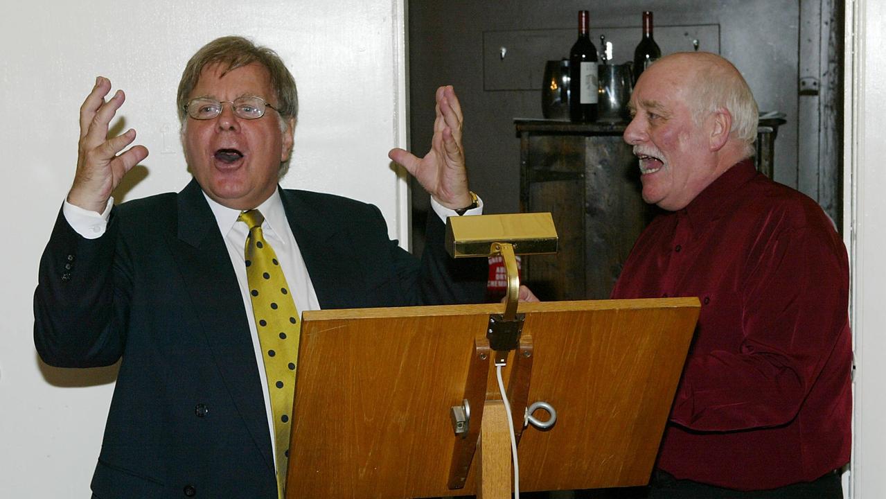 Scot Palmer and guests celebrate his 50 years of service in 2004.