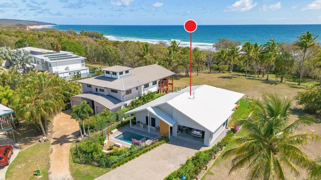 The near-new beachfront home at 25 Beach Houses Estate Road, Agnes Water. Picture: realestate.com.au