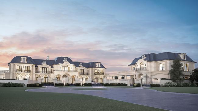 How the mansion will appear from Commodore Drive Picture Supplied by Jared Poole Design