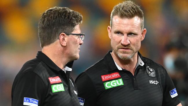 Collingwood assistant Robert Harvey is a contender for the North Melbourne job. Picture: Getty Images