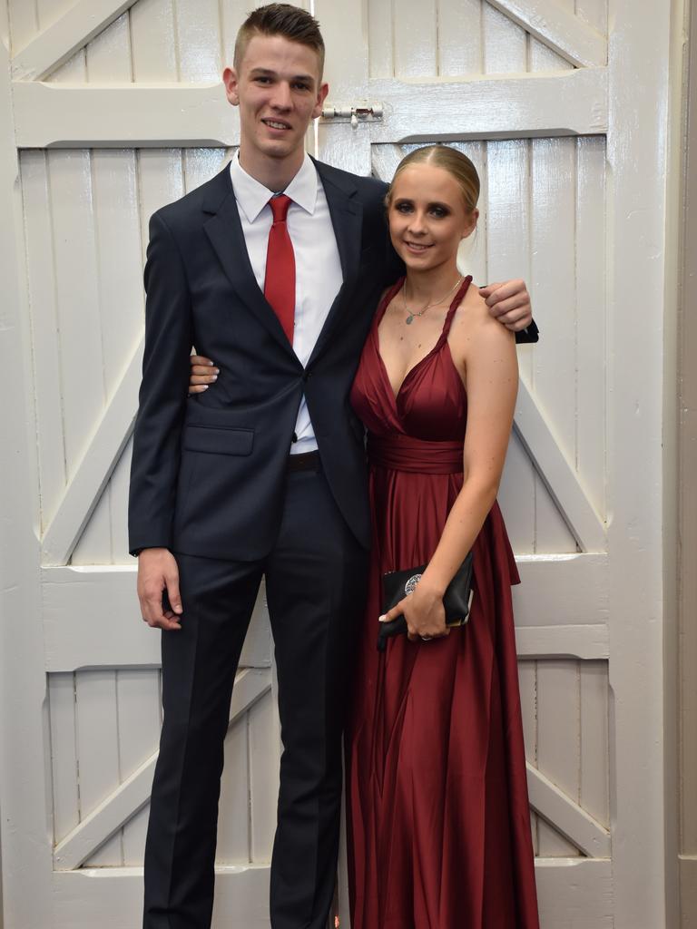 Jacob Meddleton and Sam Ritchie at the Assumption College formal.