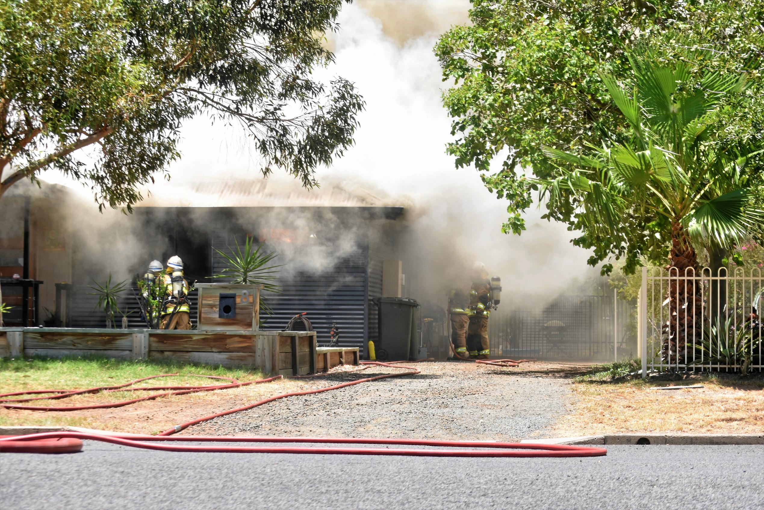 House fire on May St, Roma. Picture: Jorja McDonnell