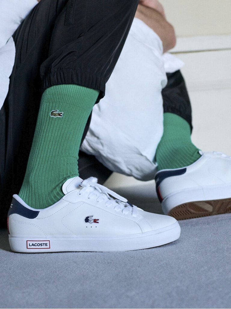 Lacoste Men's White Powercourt Sneakers. Picture: Amazon Australia