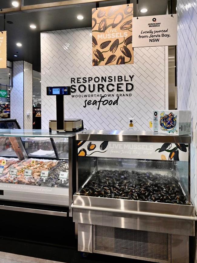 The new mussel bar at Woolworths Double Bay. Photo: Woolworths