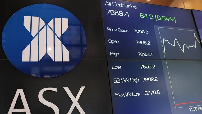 Local stocks shot out the gate even though the lead from Wall Street was tepid. Picture: NCA NewsWire / Damian Shaw