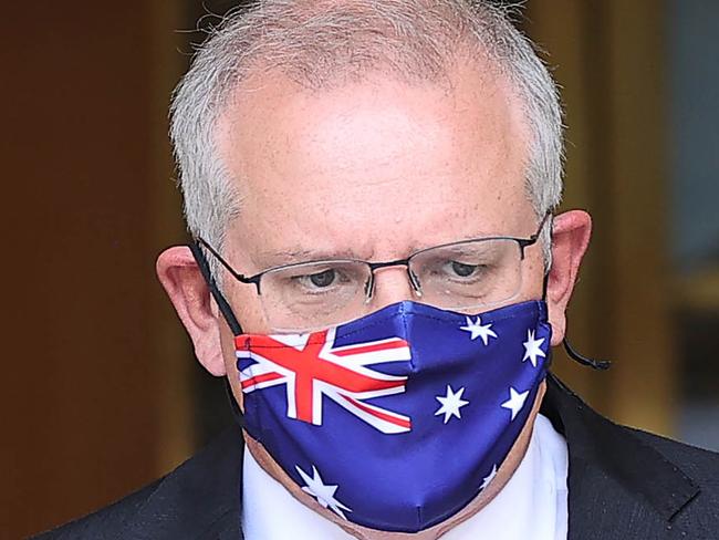 CANBERRA, AUSTRALIANewsWire Photos JANUARY 13, 2022: Prime Minister Scott Morrison spoke to the media during a press conference held at Parliament House in Canberra.Picture: NCA NewsWire / Gary Ramage