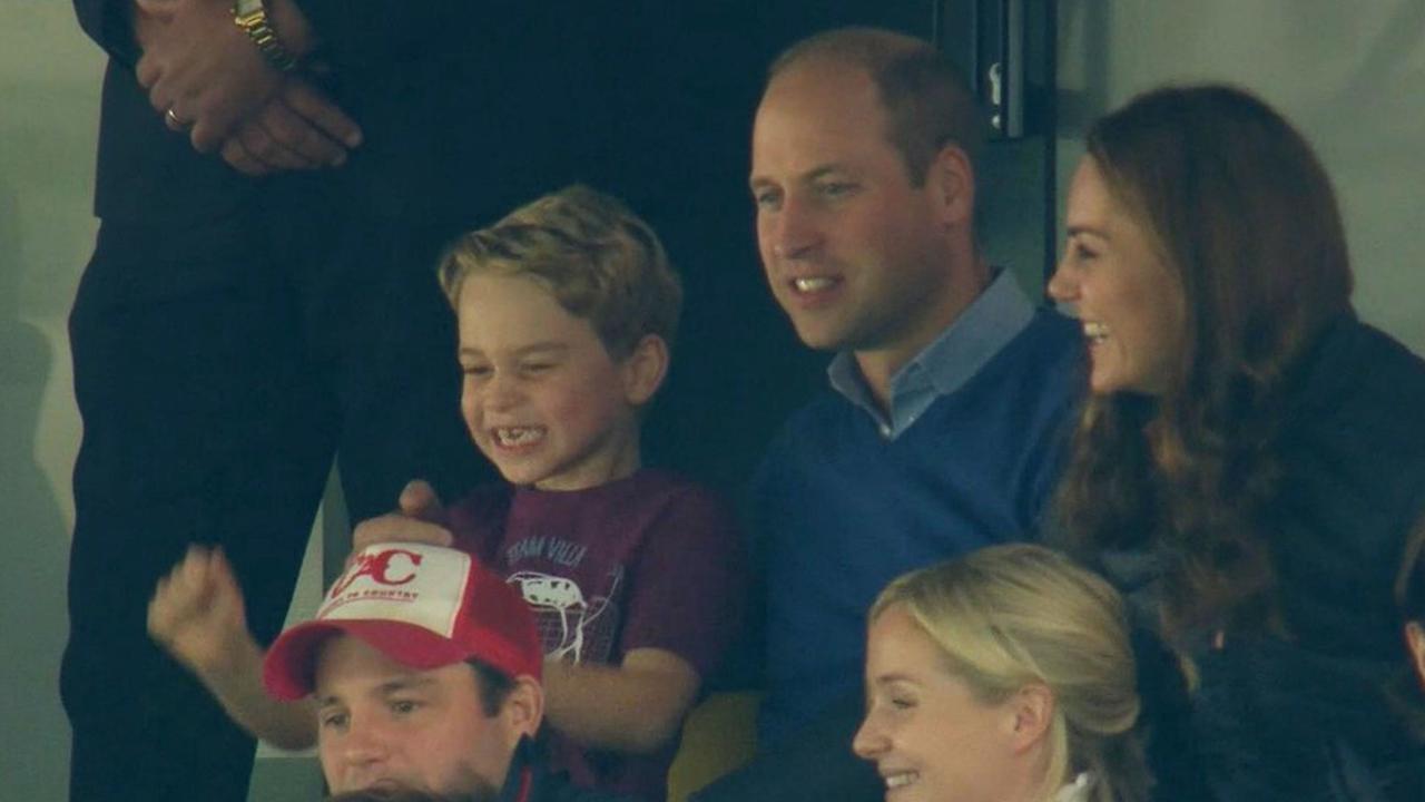 Prince George was having the time of his life. Picture: BBC News/PA Wire