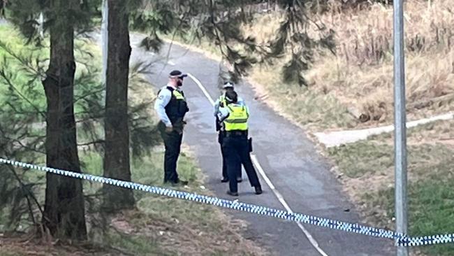 Police on scene in Wanniassa after a body was found on March 3. Picture: Contributed