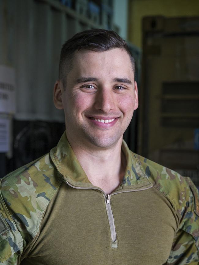 Australian Army soldier Bombardier Erich Jeffree. Picture: Defence Media