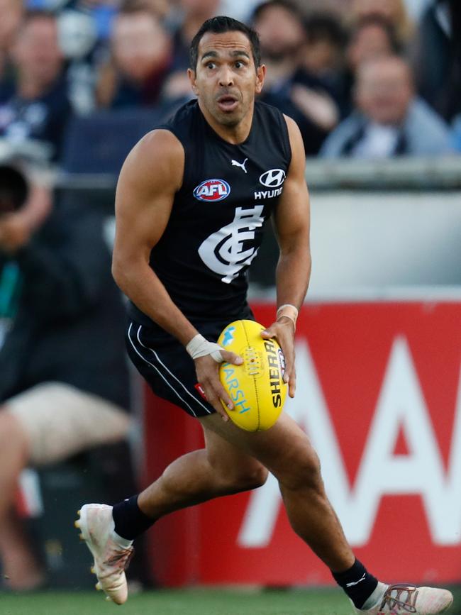 Eddie Betts will miss up to a month with a calf injury. Picture: Michael Willson/AFL Photos