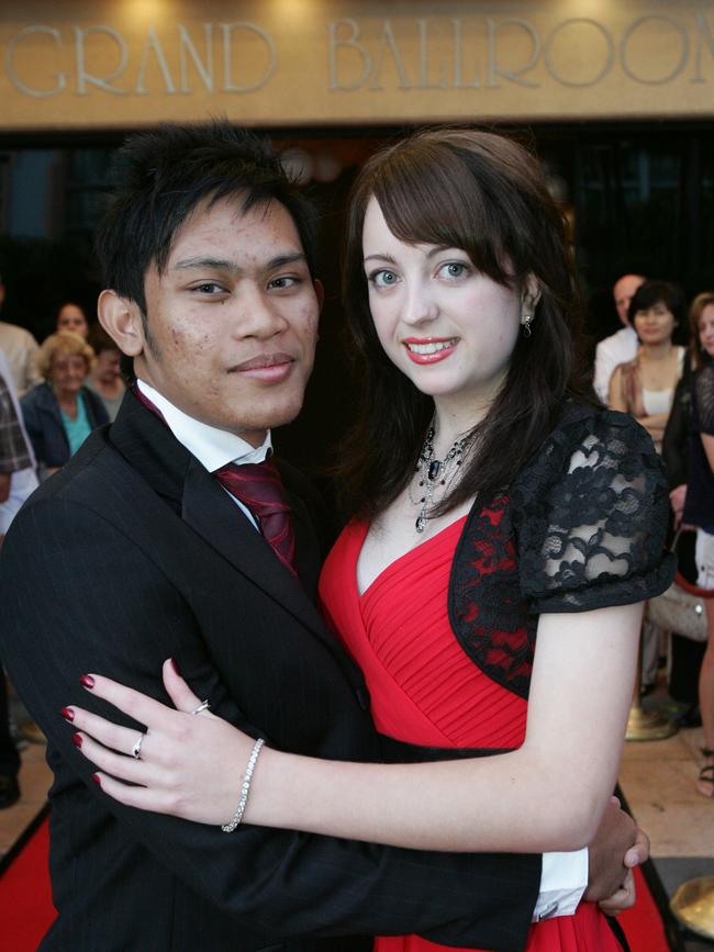 Emmanuel College formal at the Gold Coast International hotel. Abraham Duncan and Daniella Rothkugel (l to r).