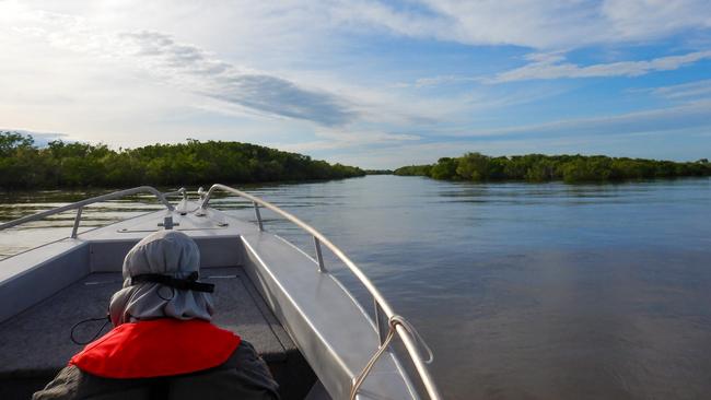 Four people found fishing without permits in the Little Finniss River have faced court, in the first prosecutions in Aboriginal waters since the introduction of the recreational fishing permit system last year. Picture: Supplied/NLC