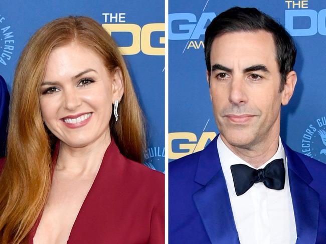 Isla Fisher and Sacha Baron Cohen.