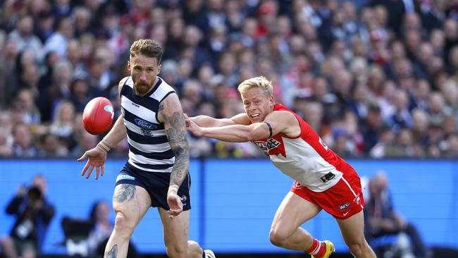 Isaac Heeney struggled on the grand final stage. Picture: Phil Hillyard