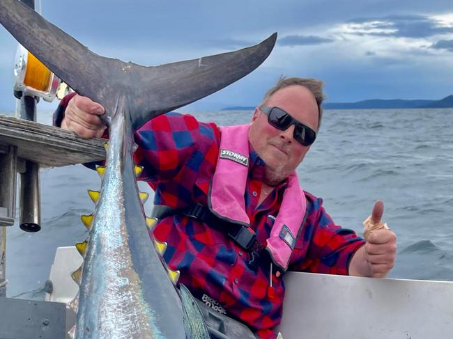 BIG TUNA: Swansea fisherman reels in a monster