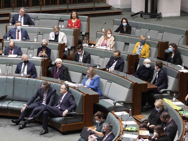 CANBERRA, AUSTRALIA - NewsWire Photos JULY 28th, 2022: The Nationals, Independents and Greens during Question Time in the House of Representatives in Parliament House in Canberra.Picture: NCA NewsWire / Gary Ramage