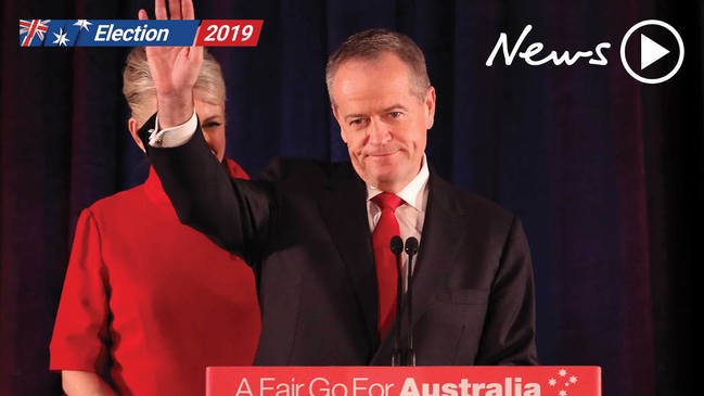 Bill Shorten gives election concession speech