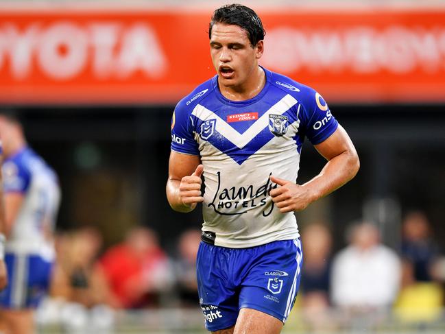 Jackson Topine. NRL; North Queensland Cowboys Vs Canterbury-Bankstown Bulldogs at Queensland Country Bank Stadium, Townsville. Picture: Alix Sweeney