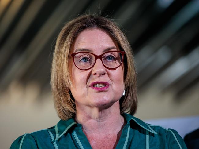 Premier Jacinta Allan says communities that build more homes should get more funding for things they need. Picture: Nadir Kinani