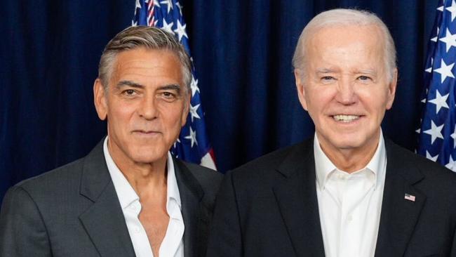 US actor George Clooney, US President Joe Biden, Actor Julia Roberts and former US President Barack Obama at a campaign fundraiser at the Peacock Theater on June  16, 2024. Source - https://x.com/JoeBiden/status/1802436507694710884/photo/1