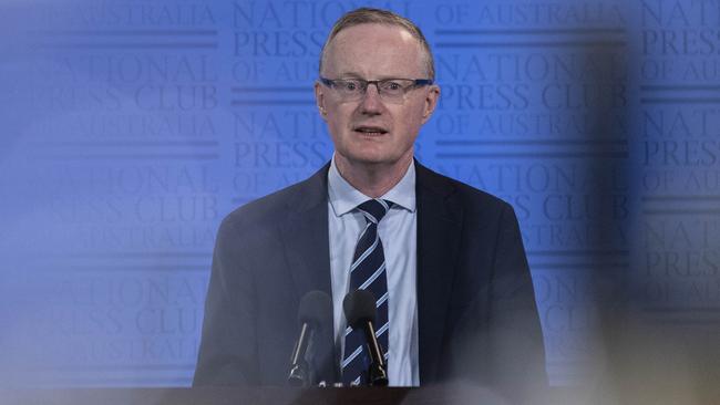 RBA Governor Philip Lowe has a difficult task of moving fast enough to get inflation under control without smothering the economy. Picture: NCA NewsWire / Gary Ramage