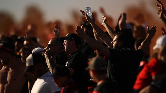 The football community has to be at the heart of the game. (AAP Image/Brendon Thorne)