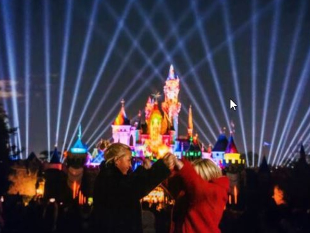 Celebrating at the happiest place on earth … Disneyland. Picture: Instagram/Rebel Wilson