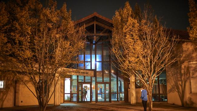 College Bois D'Aulne, the school where the middle school teacher who was decapitated taught on October 16, 2020 in Conflans-Sainte-Honorine, France. Picture: Getty