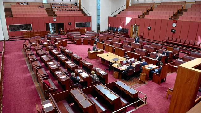 SHAMBLES: Senate business on September 12 was horribly attended. Get used to seeing more farcical behaviour. Picture: MICK TSIKAS