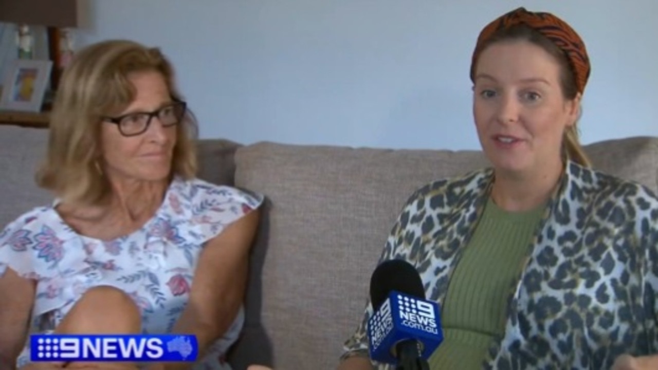 Kaylee Farrington (right) has recalled the moment she was blocked from boarding a three day cruise. Picture: 9 NEWS