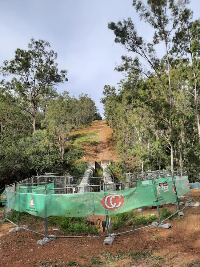 Residents in suburbs across Ipswich and Brisbane will receive water from another source during the works at Barnes Hill.