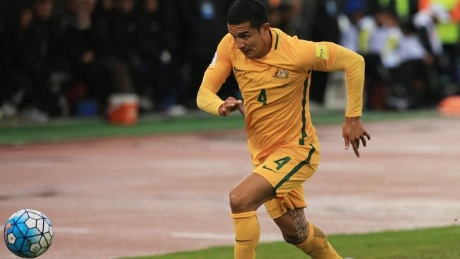 Tim Cahill of the Socceroos.