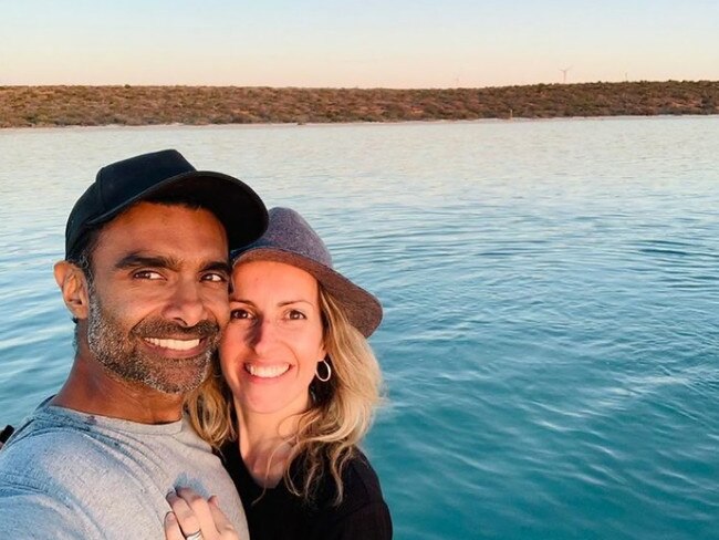 Chrishan Jeyaratnam and his wife Dani Jeyaratnam. Picture: Instagram