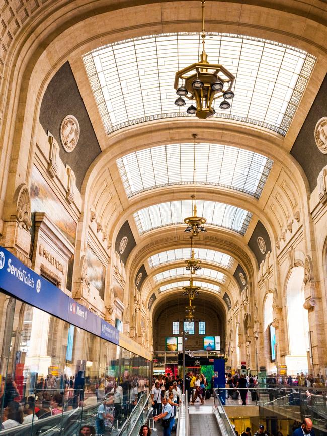 Milano Central Train Station in Italy.