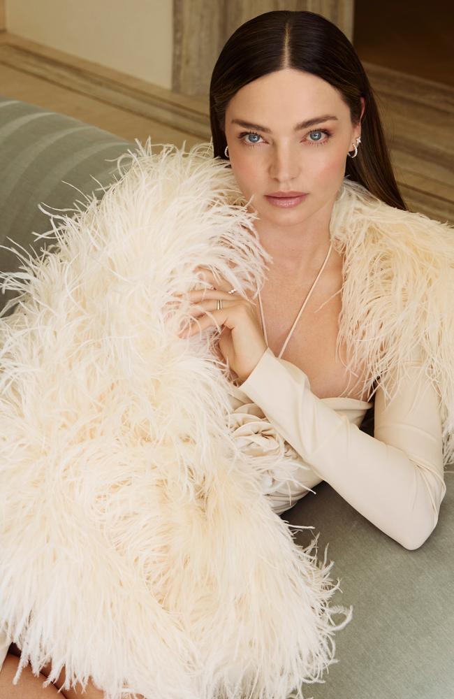 Shoots are just like ‘riding a bike’ for Australian supermodel, Miranda Kerr – who wears Michael Hill jewellery. Picture: Veronica Sams for Stellar