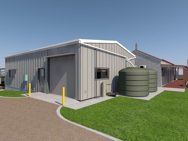 Concept render for external view of new Aquaculture Workshop. Photo: Contributed