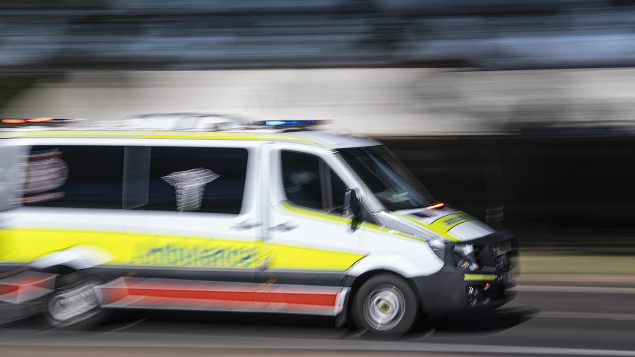 Motorcyclist hospitalised with life-threatening injuries after crash