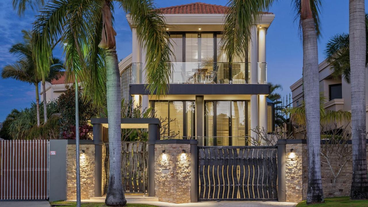 Jones’ acquired Southport mansion, offering breathtaking views over the river and the Gold Coast city skyline.