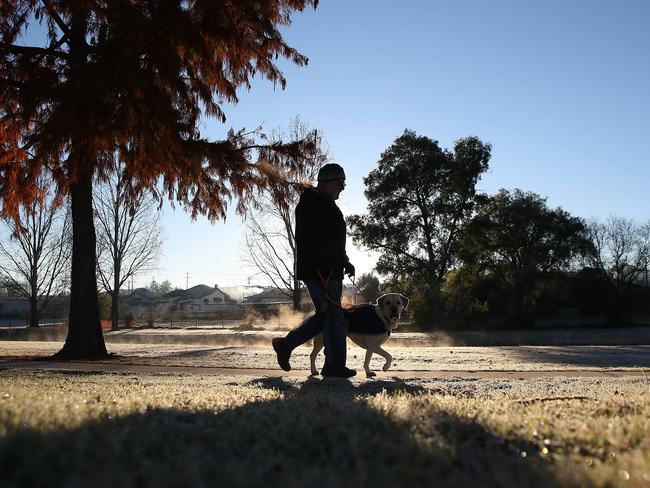 Cold weather in Stanthorpe.  Pic Peter Wallis