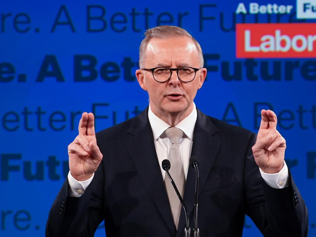 Anthony Albanese unveiled Labor’s housing equity scheme at the weekend. Picture: AAP Image/Lukas Coch